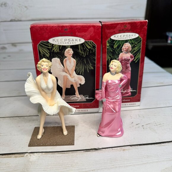 Hallmark Keepsake Marilyn Monroe Ornaments Lot 2 1994 1995 Collector Series - Picture 1 of 15